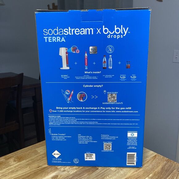 Sodastream X bubly drops Terra Classics Sparkling Water Maker Bundle White - Picture 3 of 8